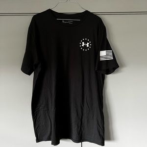 New UA Tee with size sticker